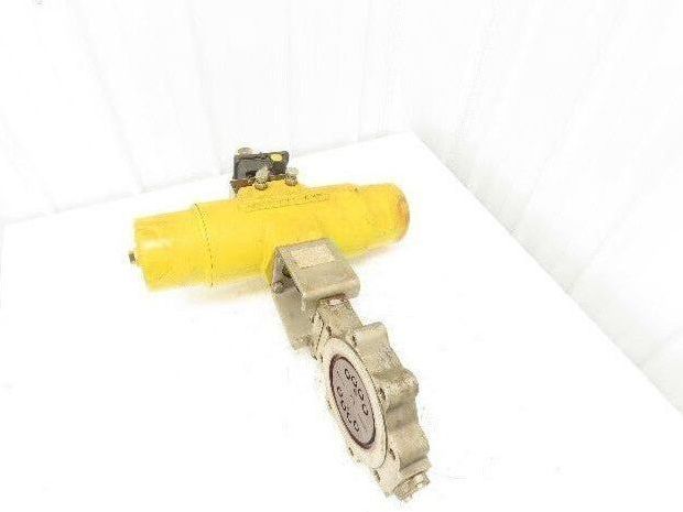 Tricentric 6" Butterfly Valve Hytork 1125 Actuator w/Accutrak Positioner