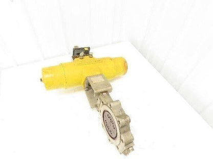 Tricentric 6" Butterfly Valve Hytork 1125 Actuator w/Accutrak Positioner