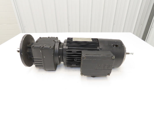 Sew Usocome Gearmotor W/Brake 1Hp 133/230V 8.16:1 169rpm 50Hz 42Nm