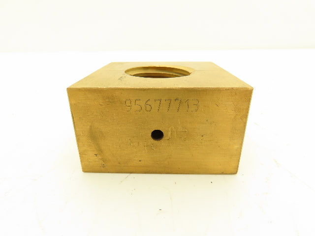 Ball Screw 2-3/4" Brass Square Nut 2pc 1-1/2"-5 RH Thread 1/4" Lead  Lot of 2