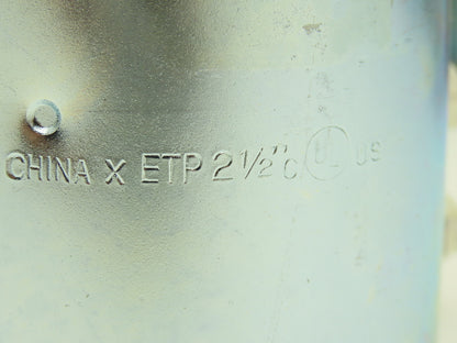 ETP 5250S 2-1/2"C Steel Conduit EMT Set Screw Coupling 3-5/8"L  Lot of 14