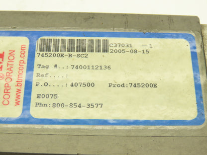 BTM 745200E-R-SC2 Pneumatic Power Clamp  C37031-1