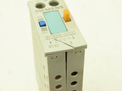 Siemens 3RT1926-3AB31 Mechanical Contactor Relay Latch 24VDC Release
