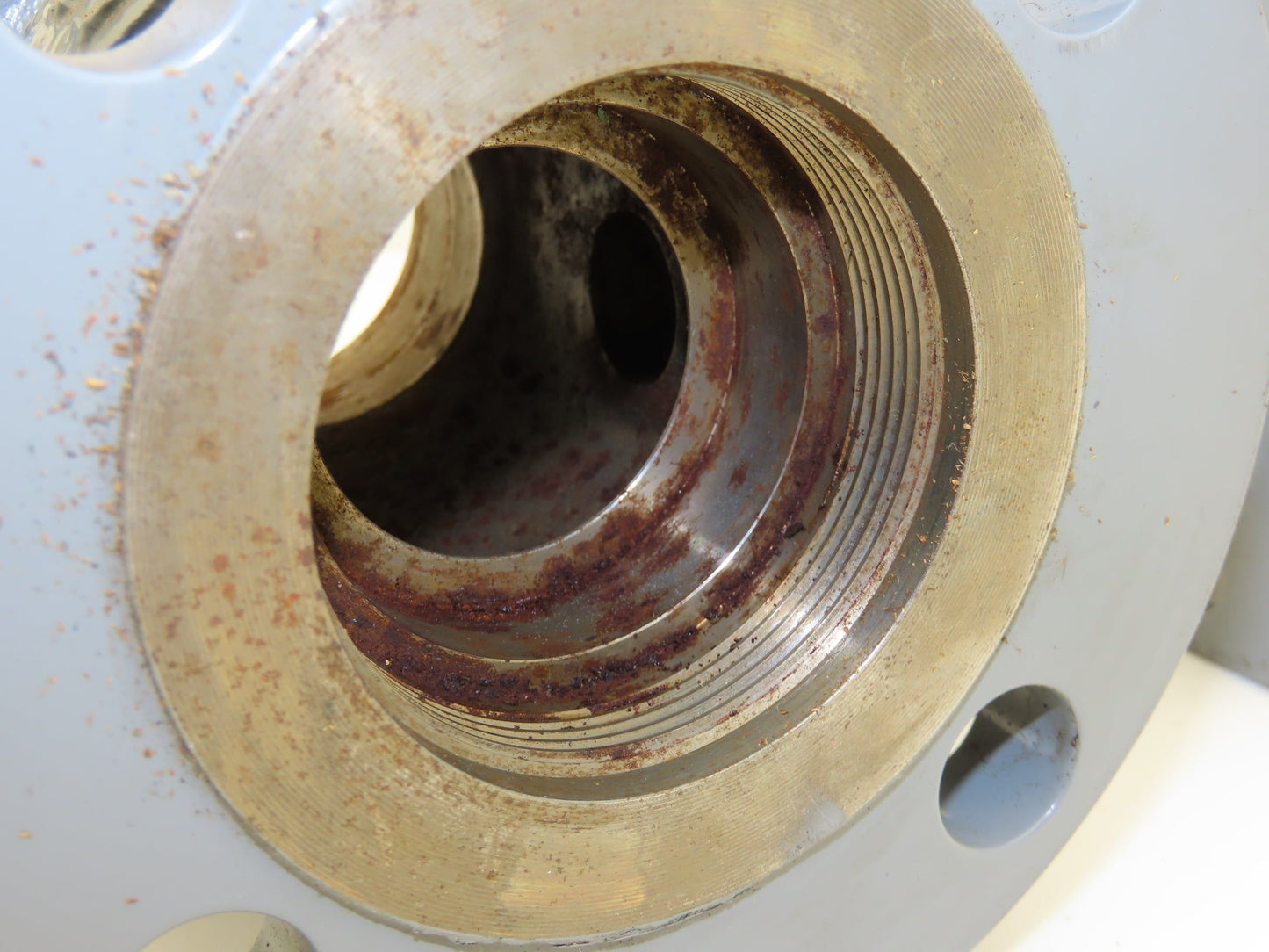 LS 1317 EXT-A Flanged Steel Pipe Adapter 2" Pipe x 2-1/2" Threaded 4-Bolt #150