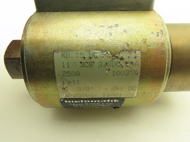 Bielomatik KB-15 NC High Pressure Valve 0-250 Bar 24VDC