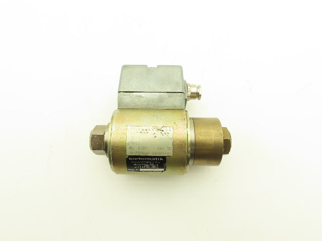 Bielomatik KB-15 NC High Pressure Valve 0-250 Bar 24VDC