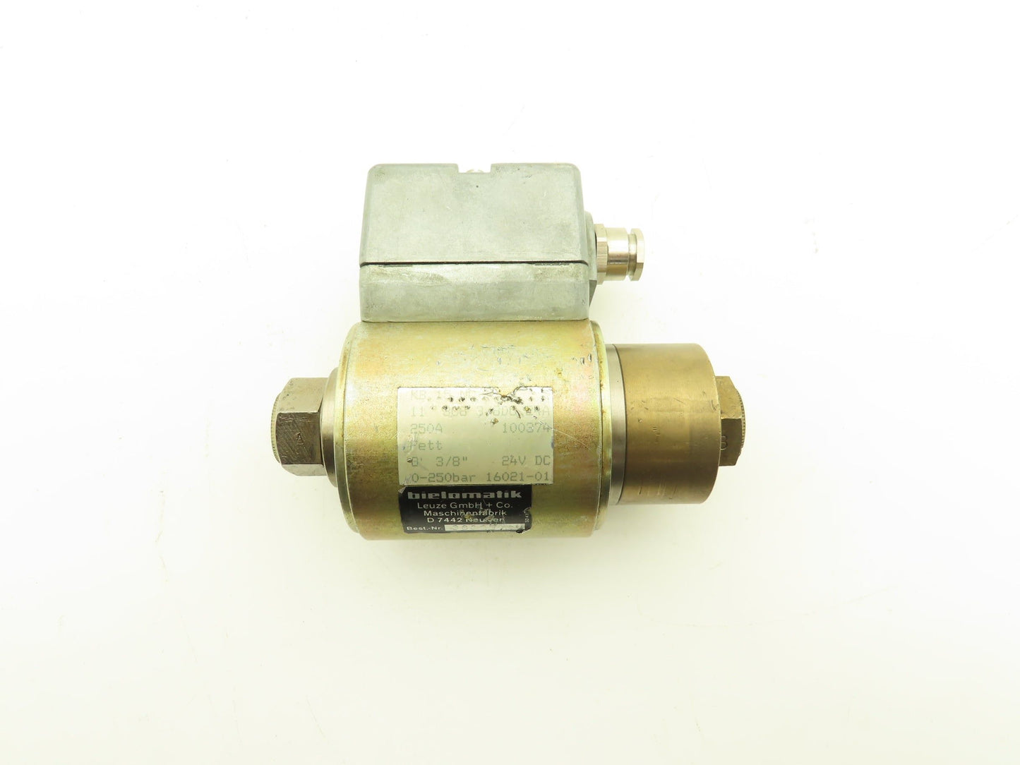 Bielomatik KB-15 NC High Pressure Valve 0-250 Bar 24VDC