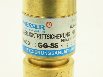 Messer GG-SS Check Valve Flashback Arrester 3/8" 290 psi Lot of 3