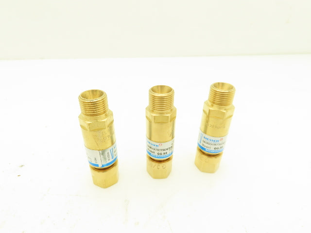 Messer GG-SS Check Valve Flashback Arrester 3/8" 290 psi Lot of 3