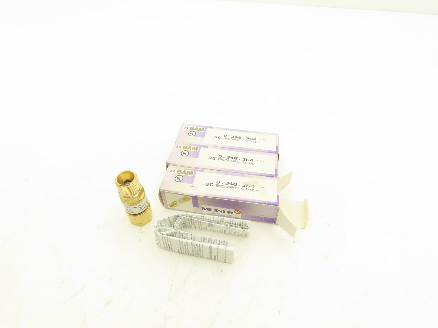 Messer GG Check Valve Flashback Arrester 3/8" 290 psi Lot of 3