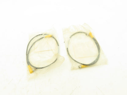 Turck 3M-0.6-PSW 3M/S90/S101 Cable 24" L 3-Pin M8 Right Angle 24AWG Lot of 2