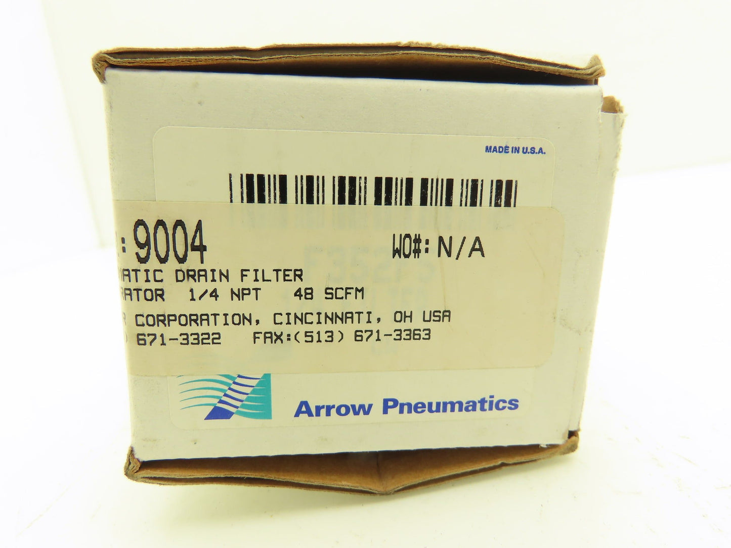 Arrow Pneumatics 9004 Pneumatic Compressed Air Filter 150PSI 1/4"NPT Auto Drain