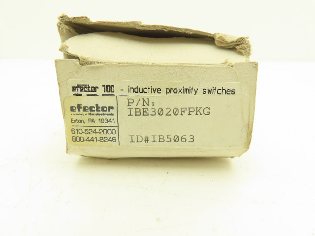 IFM IB5063 IBE3020-FPKG Inductive Sensor 10-55VDC 250mA IP65