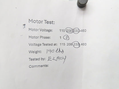 Boston Gear TWF OR MW Gearmotor 900:1 Reducer 1.9 RPM Output 1/4Hp 230V 3PH 56C