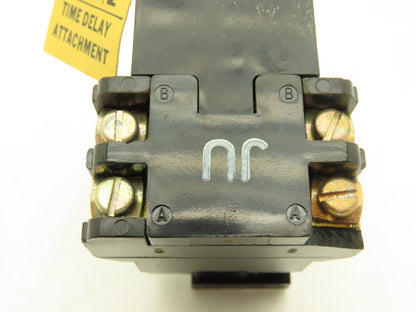 Square D 8501 KU Time Delay Attachment On-Delay 1NO 1NC