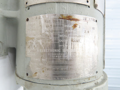 Worthington Aluminum Centrifugal Coolant Pump 3/4" Flanged 10gpm 2Hp 460V