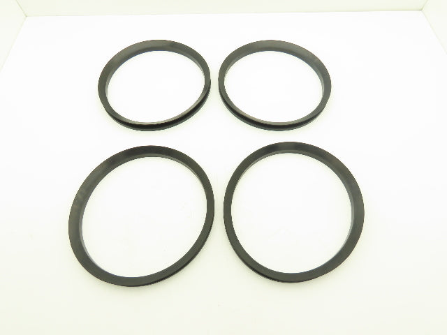 Dichtomatik VA-275 10.925 Nominal Shaft Diameter NBR Buna V-Ring Lot of 4