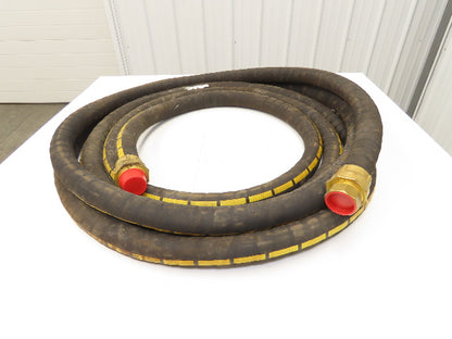 Buckeye Rubber MIL-H-6615 Transfer Hose 1-1/2" x 35'  w/Brass Fittings