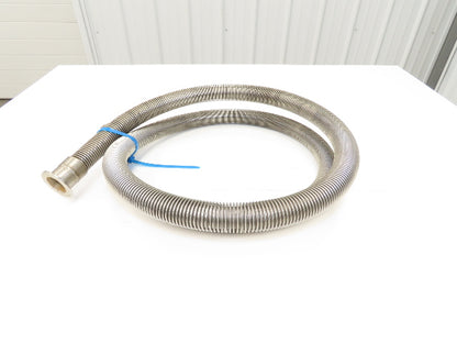 Stainless Steel Flexible Vacuum Hose 1"ID x 98"L 1.5" Flanged Ends ISO-KF NW40