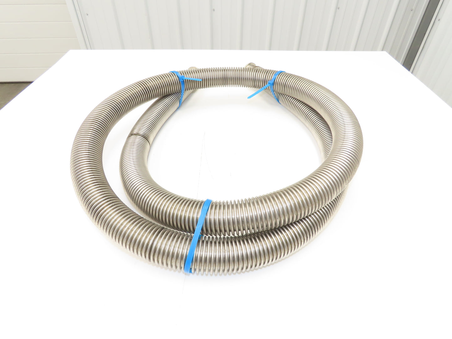 Stainless Steel Flexible Vacuum Hose 1.5"ID x 10'L Flanged Ends ISO-KF NW40