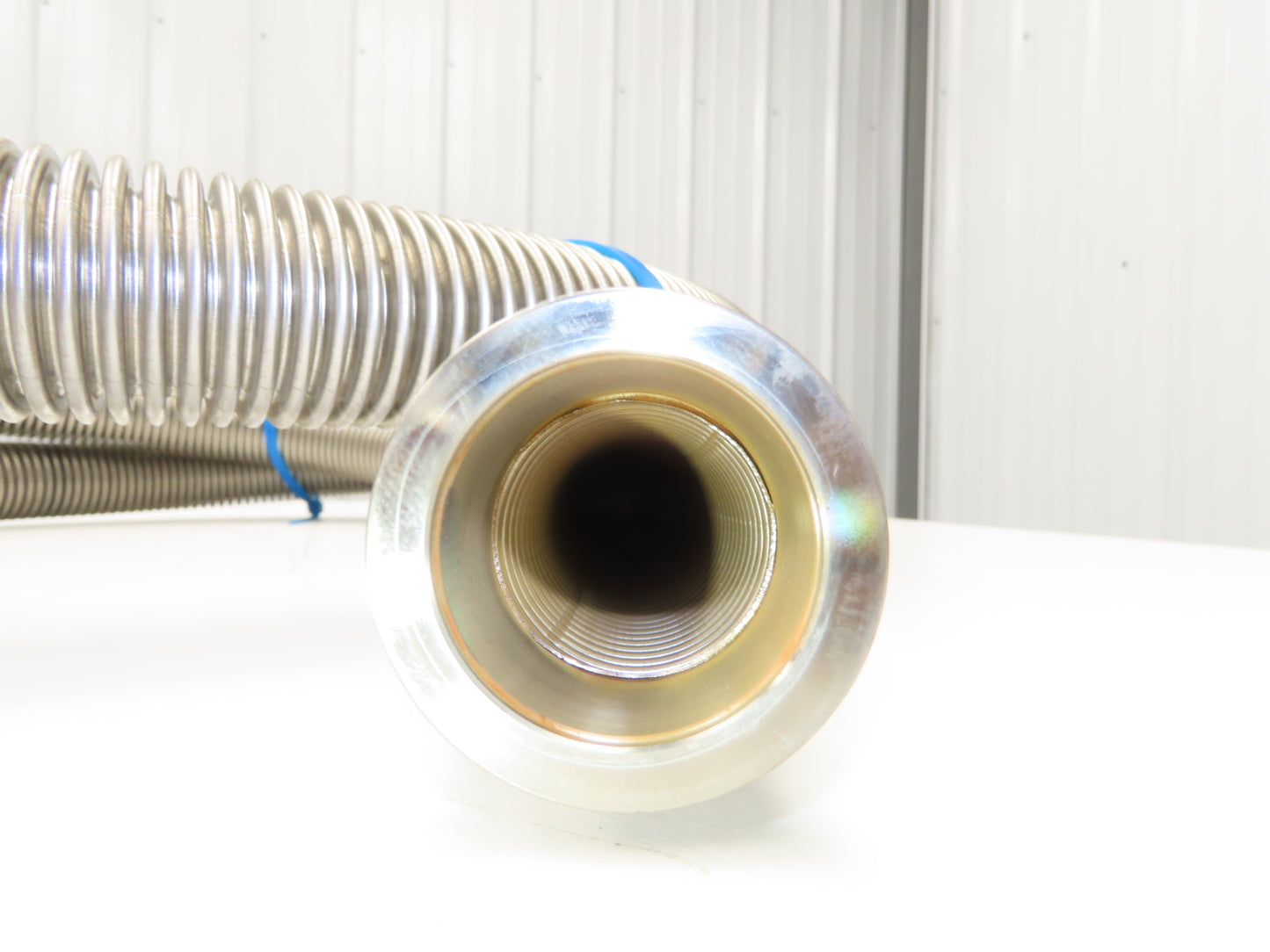 Stainless Steel Flexible Vacuum Hose 1.5"ID x 10'L Flanged Ends ISO-KF NW40