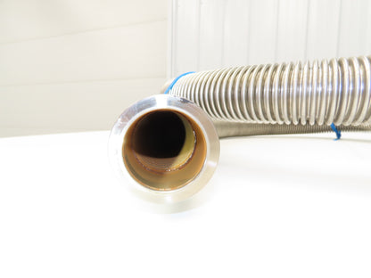 Stainless Steel Flexible Vacuum Hose 1.5"ID x 10'L Flanged Ends ISO-KF NW40