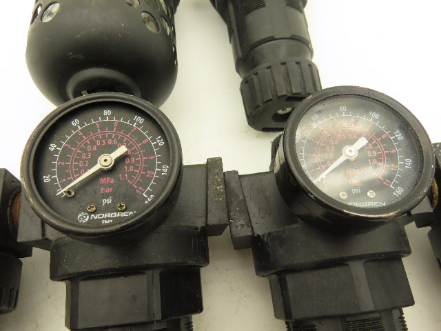 Master Pneumatic R100-4 FD100-4 Regulator Filter Assembly 125 psi 1/2" Lot of 3