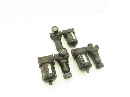 Master Pneumatic R100-4 FD100-4 Regulator Filter Assembly 125 psi 1/2" Lot of 3