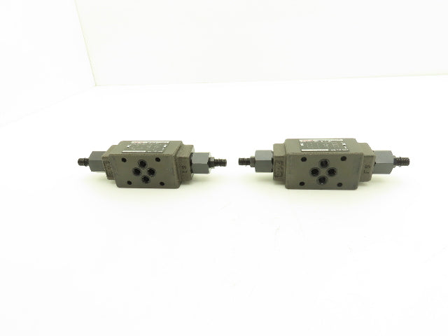 Nachi OCY-G01-W-Y-20 Modular Hydraulic Flow Control Valve Lot of 2