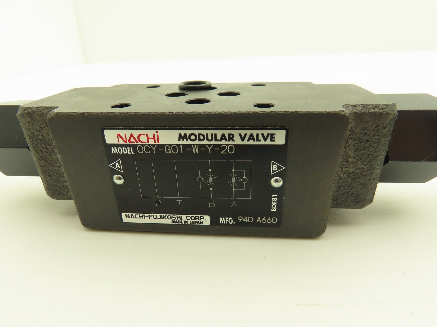 Nachi OCY-G01-W-Y-20 Modular Hydraulic Flow Control Valve Lot of 2