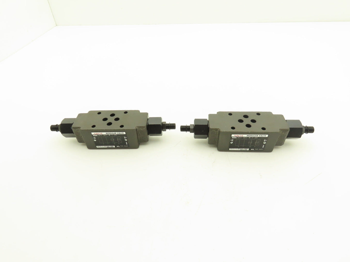 Nachi OCY-G01-W-Y-20 Modular Hydraulic Flow Control Valve Lot of 2