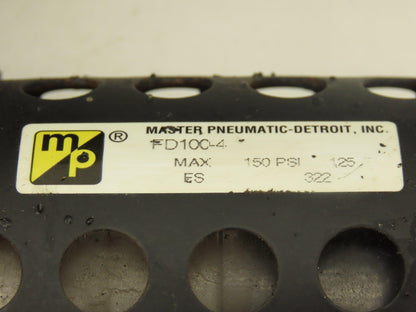 Master Pneumatic FD100-4 | L28D-4 Regulator Filter Lubricator Assembly Lot of 2