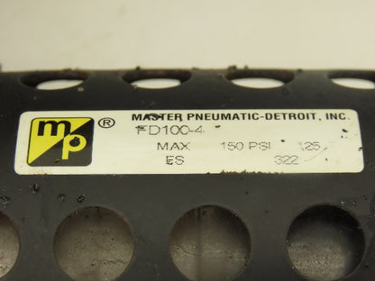 Master Pneumatic FD100-4 | L28D-4 Regulator Filter Lubricator Assembly Lot of 2