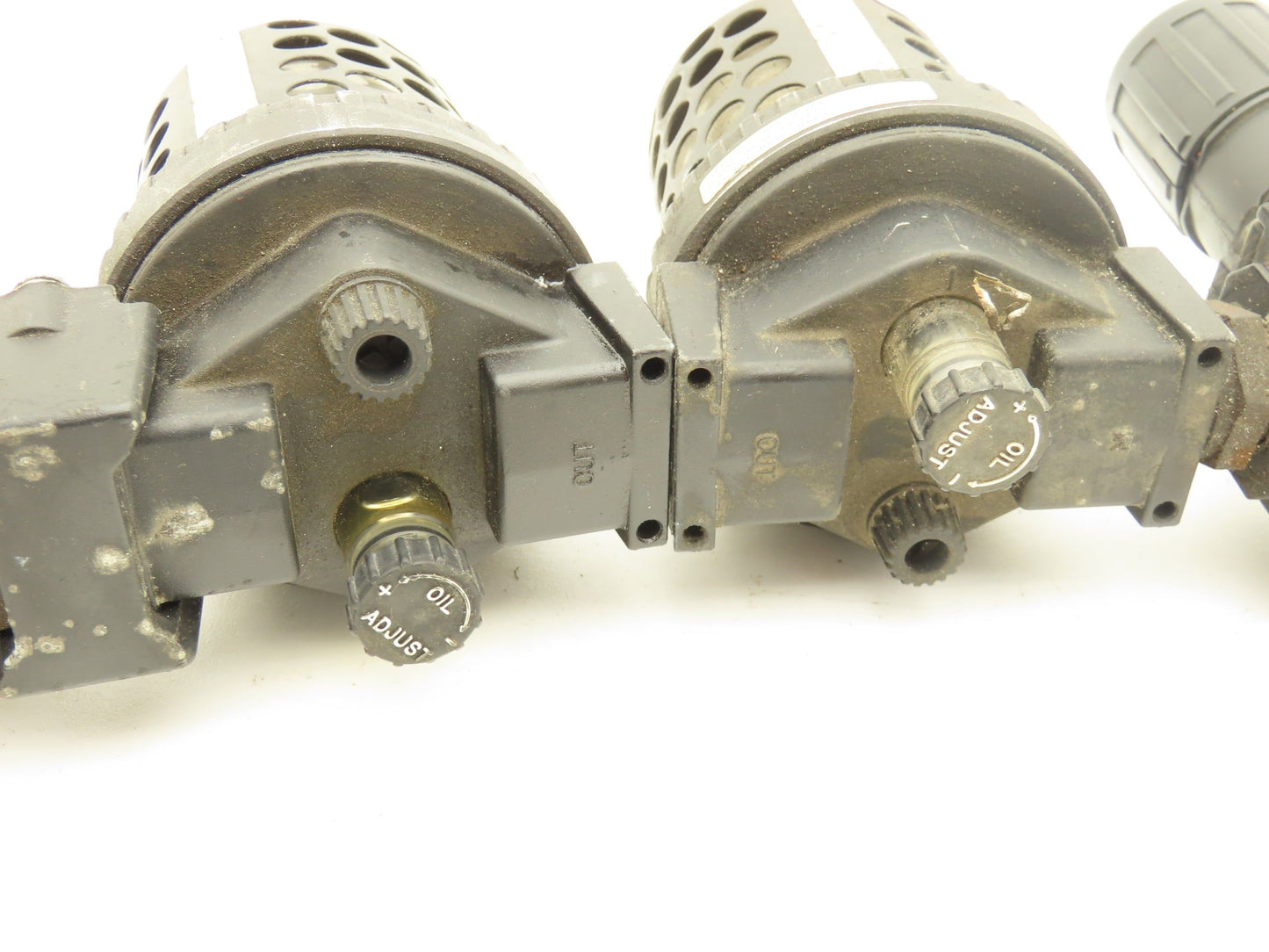 Master Pneumatic FD100-4 | L28D-4 Regulator Filter Lubricator Assembly Lot of 2