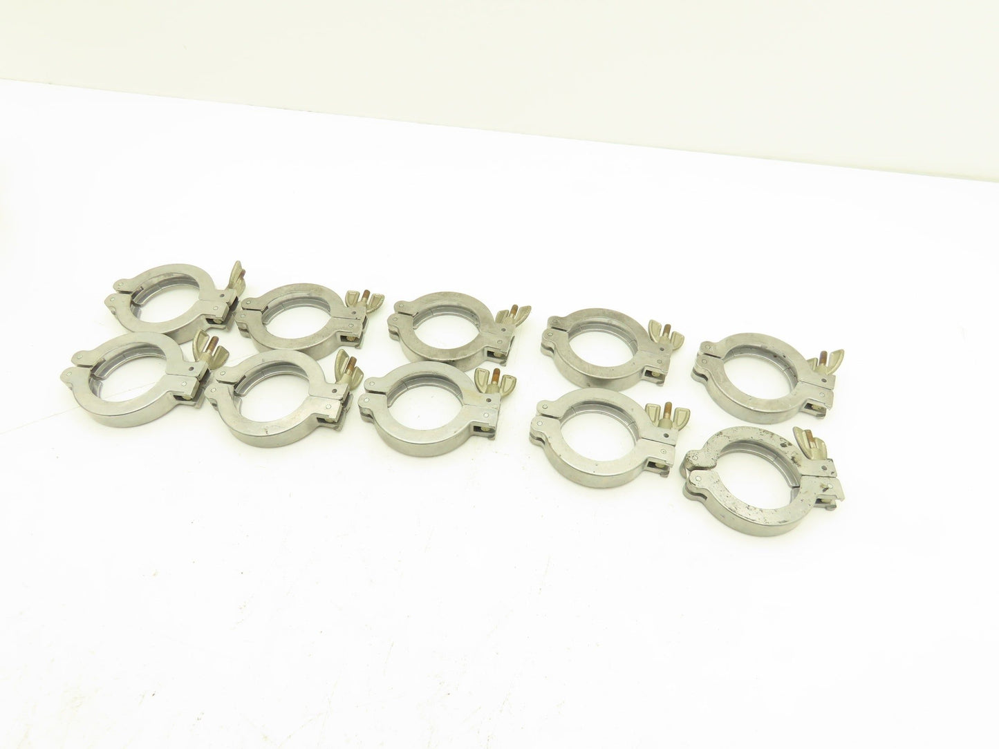 ISO-KF NW40 1.5" Aluminum Vacuum Flange Hinge Clamp Wing Nut  Lot of 10