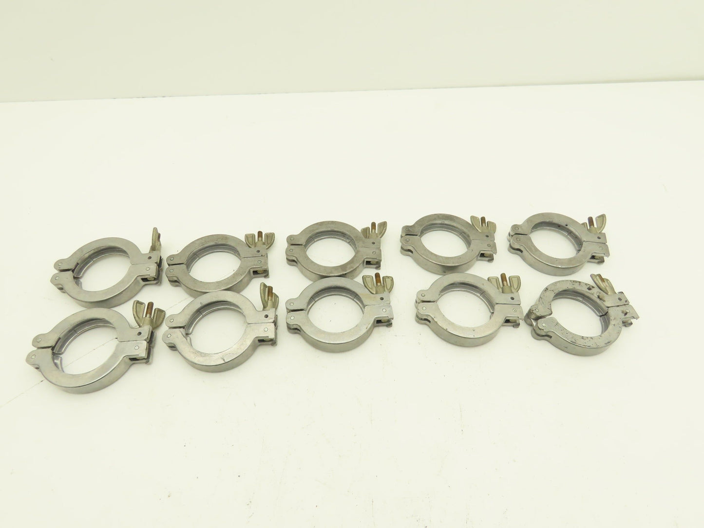 ISO-KF NW40 1.5" Aluminum Vacuum Flange Hinge Clamp Wing Nut  Lot of 10