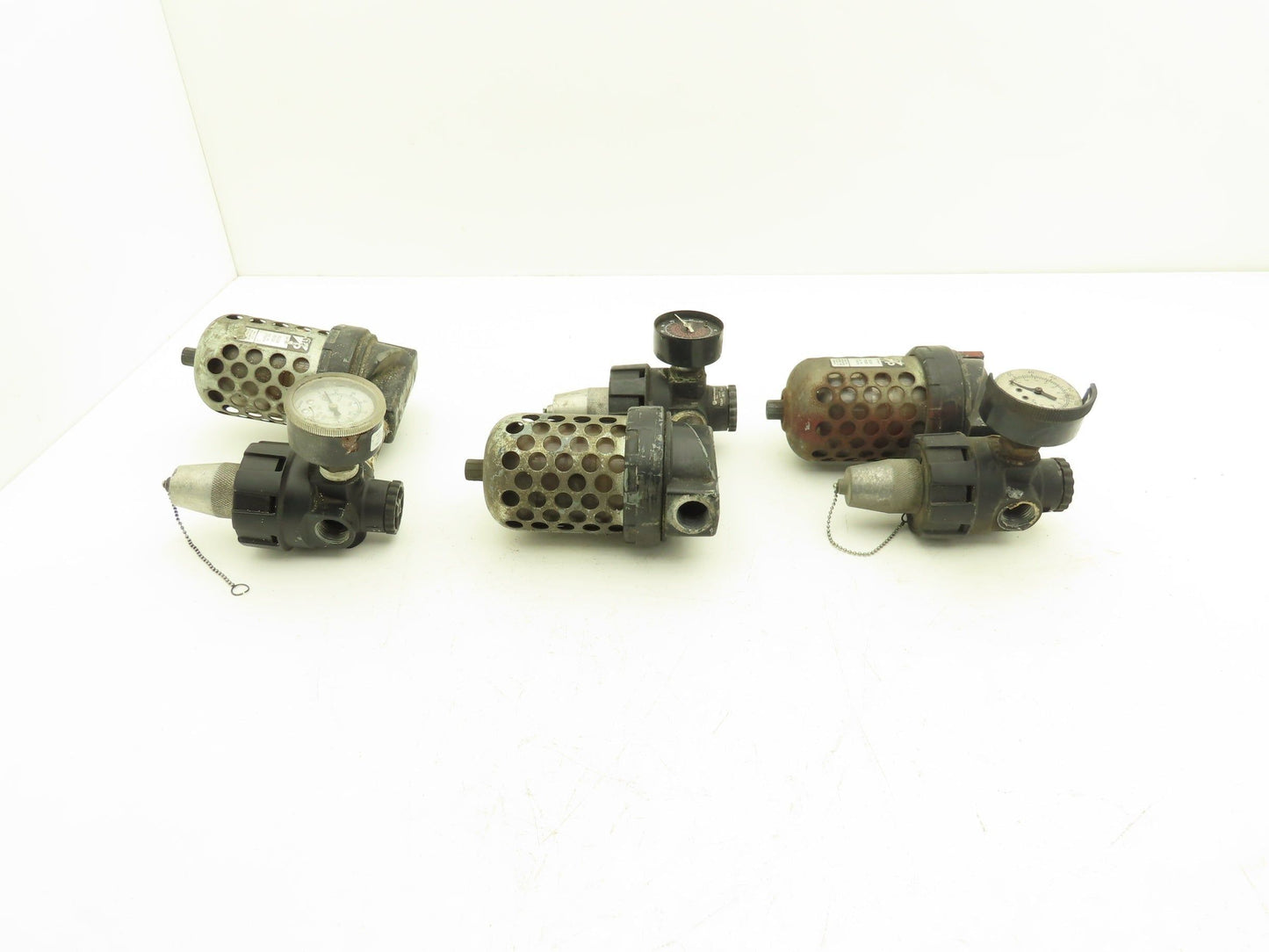 Master Pneumatic Norgren R24-400-RGLA FD100 Regulator Filter Assembly Lot of 3