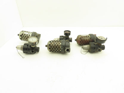 Master Pneumatic Norgren R24-400-RGLA FD100 Regulator Filter Assembly Lot of 3