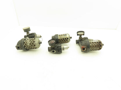 Master Pneumatic Norgren R24-400-RGLA FD100 Regulator Filter Assembly Lot of 3