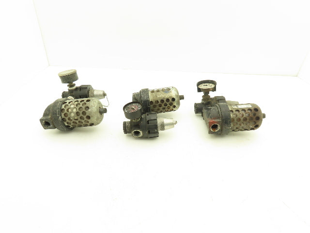 Master Pneumatic Norgren R24-400-RGLA FD100 Regulator Filter Assembly Lot of 3