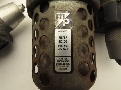 Master Pneumatic Norgren R24-400-RGLA FD100 Regulator Filter Assembly Lot of 3