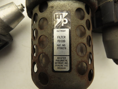 Master Pneumatic Norgren R24-400-RGLA FD100 Regulator Filter Assembly Lot of 3