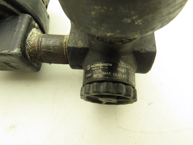 Master Pneumatic Norgren R24-400-RGLA FD100 Regulator Filter Assembly Lot of 3