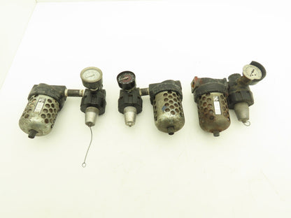 Master Pneumatic Norgren R24-400-RGLA FD100 Regulator Filter Assembly Lot of 3