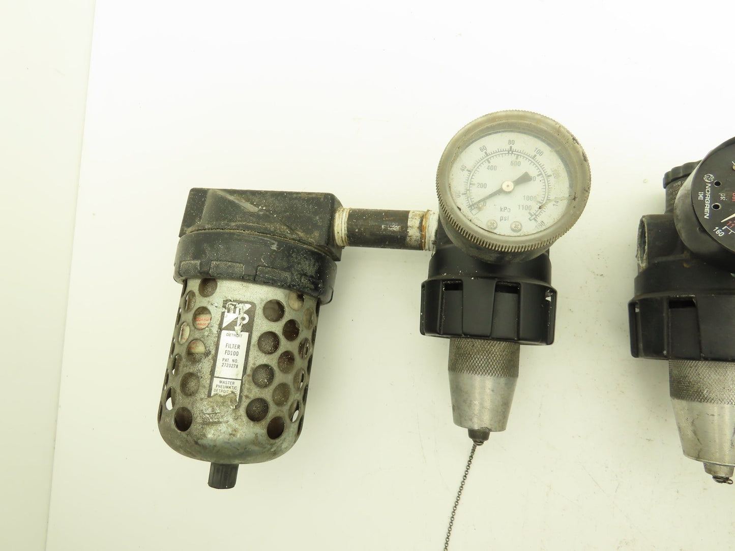 Master Pneumatic Norgren R24-400-RGLA FD100 Regulator Filter Assembly Lot of 3