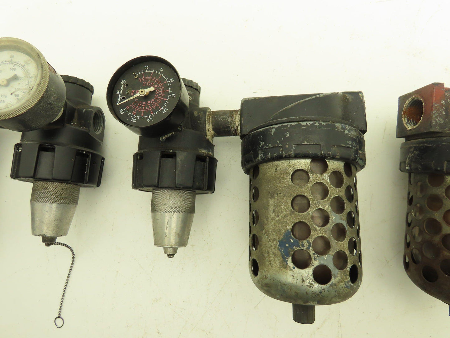 Master Pneumatic Norgren R24-400-RGLA FD100 Regulator Filter Assembly Lot of 3