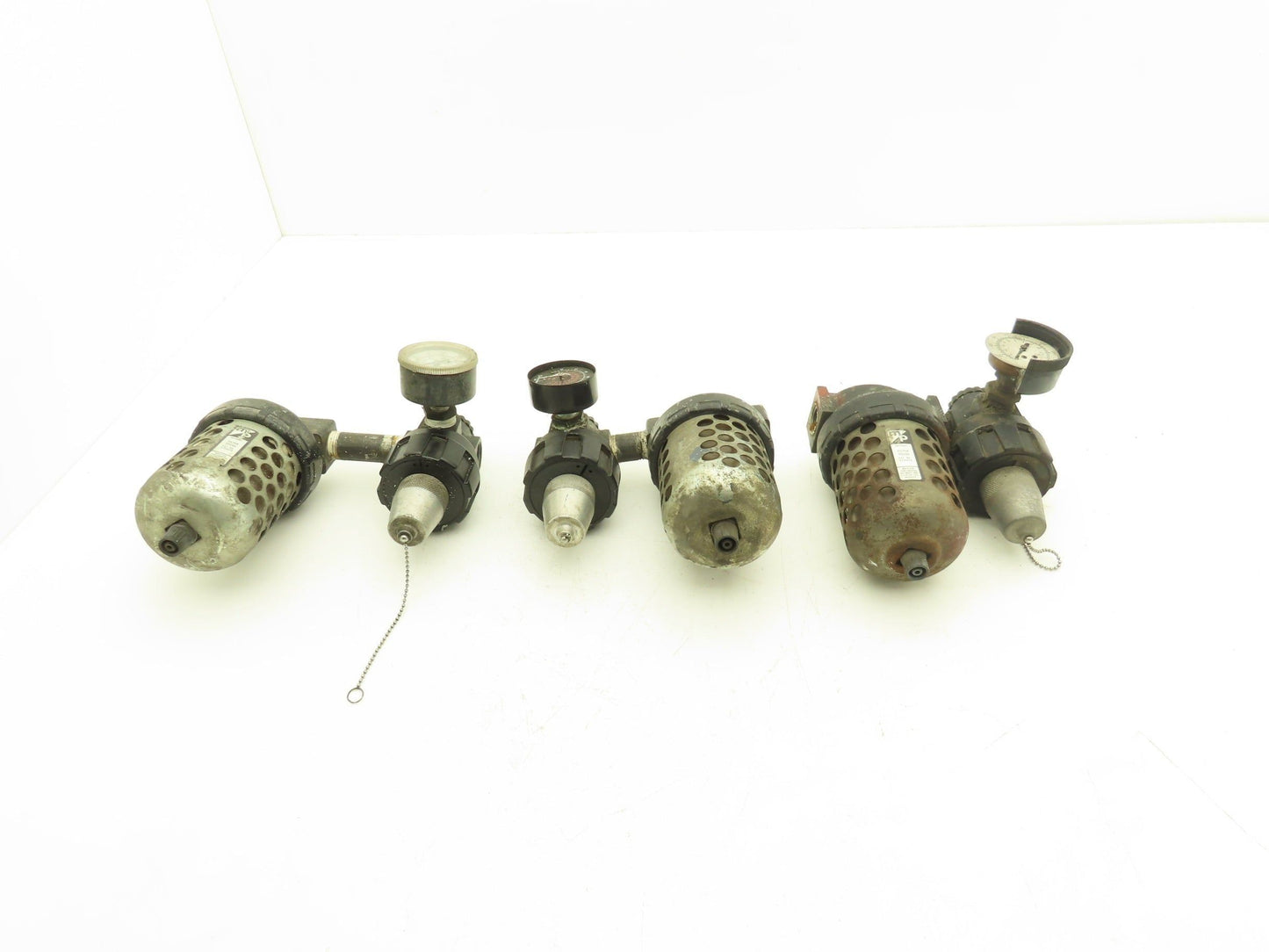 Master Pneumatic Norgren R24-400-RGLA FD100 Regulator Filter Assembly Lot of 3