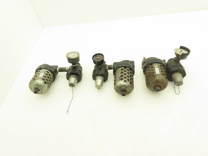 Master Pneumatic Norgren R24-400-RGLA FD100 Regulator Filter Assembly Lot of 3