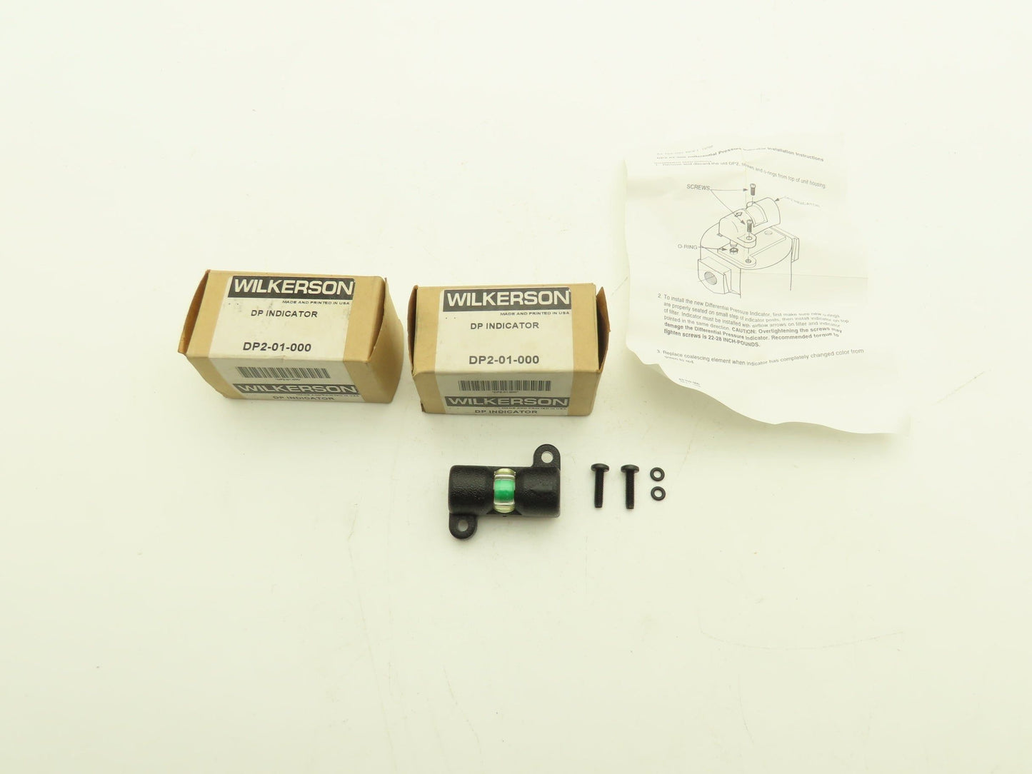 Wilkerson DP2-01-000 Differential Pressure Indicator Lot of 2
