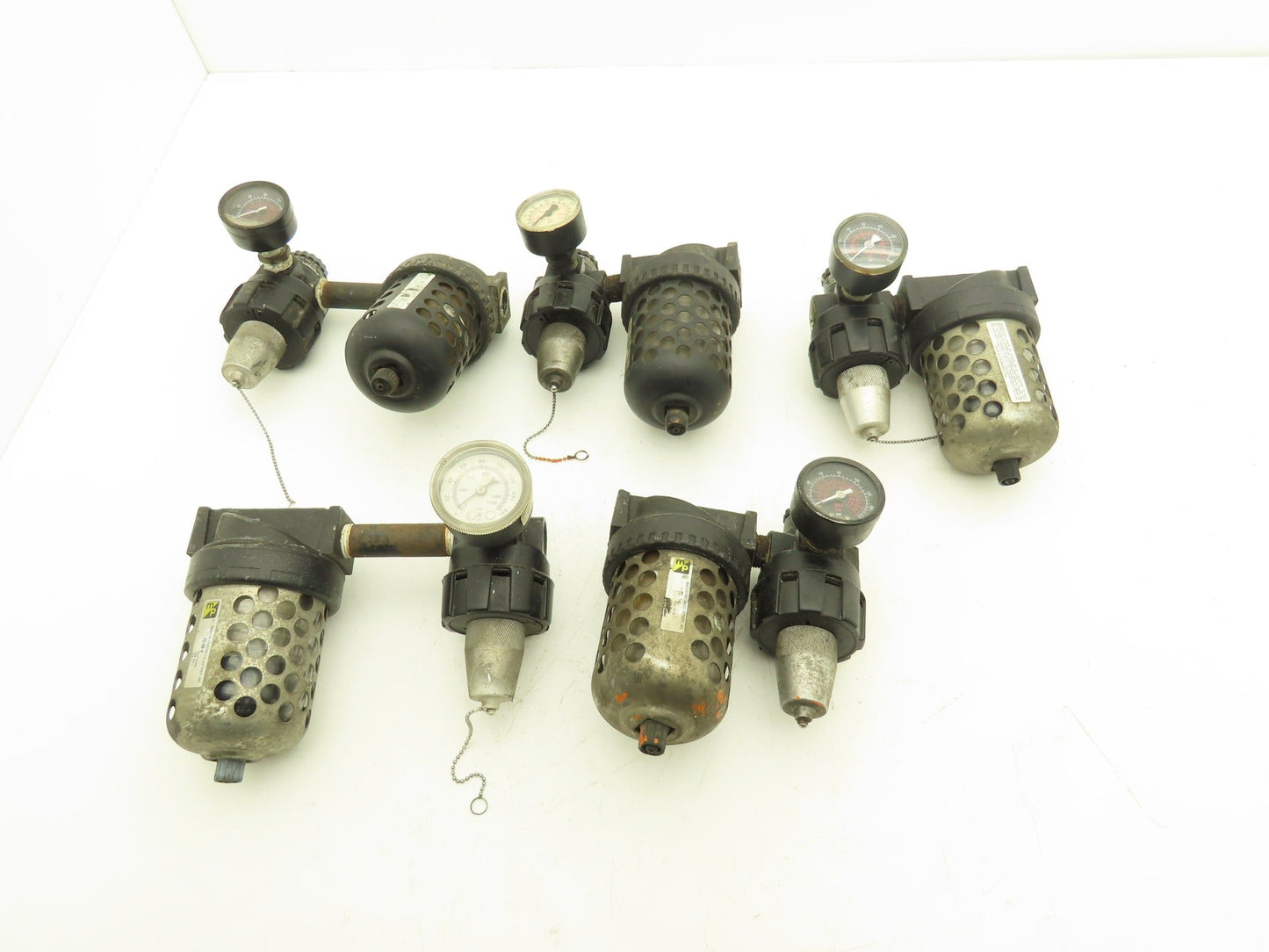 Master Pneumatic Norgren R24-400-RGLA FD100-4 Regulator Filter Assembly Lot of 5